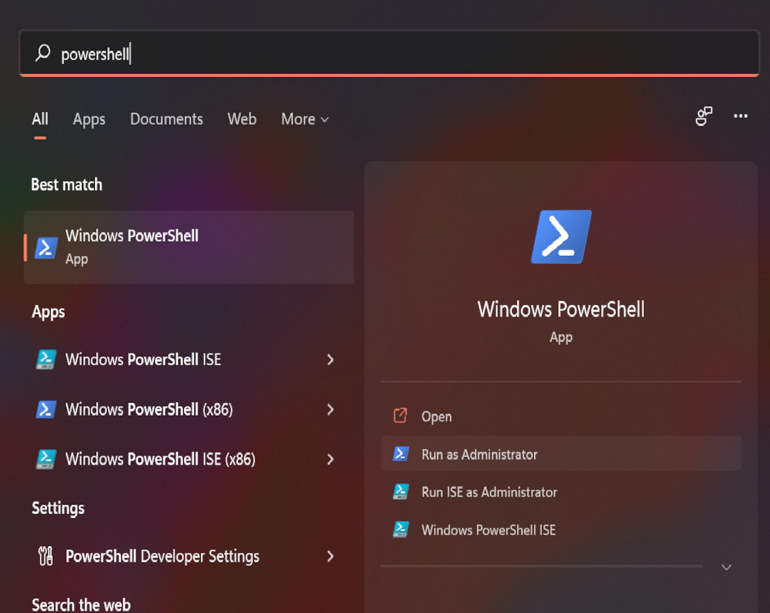Finding Powershell